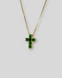 Petite Emerald Cross