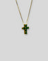 Petite Emerald Cross