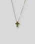 Petite Emerald Cross